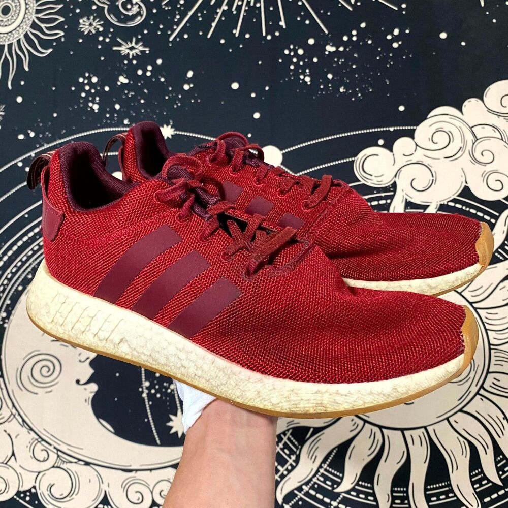 Adidas NMD R2 CQ2404 Athletic Sneaker Men's 11 Red Mesh Running Sports Workout